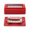 300A 48V Modular Design Board Case 4/12 Terminal M10/M6 Studs Bus Bar Heavy Duty Bus Bar Terminal Block for Automotive Car Boat