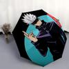 1 шт. Автоматический складной зонт Jujutsu Kaisen Сатору Годжо, Портативная 3-складная конструкция с 8-реберным железным каркасом, Идеально подходит для использования на улице, Праздничные подарки, Путешествия