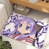 Anime Lucky Star Floor Mat Diatomite Floor Mat Fast Drying Odor Resistant Non Slip Bath Kitchen Mat