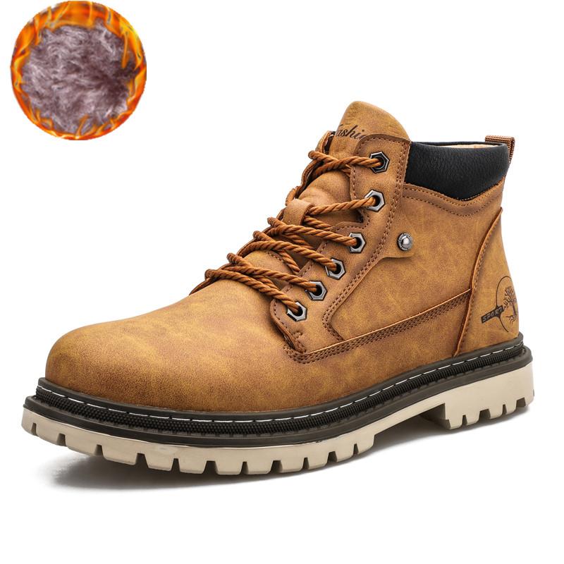 Outdoor Boots Luxury Leather Warm Fur Classic Ankle Boots Outdoor Brand Motorcycle Boots Luxury Shoes for Spring and Autumn 2026
