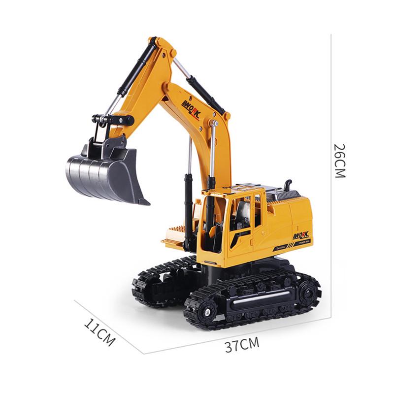 2.4G сплав 8-канальный беспроводной пульт дистанционного управления экскаватор 1:24 пульт дистанционного управления игрушечный грузовик с дистанционным управлением