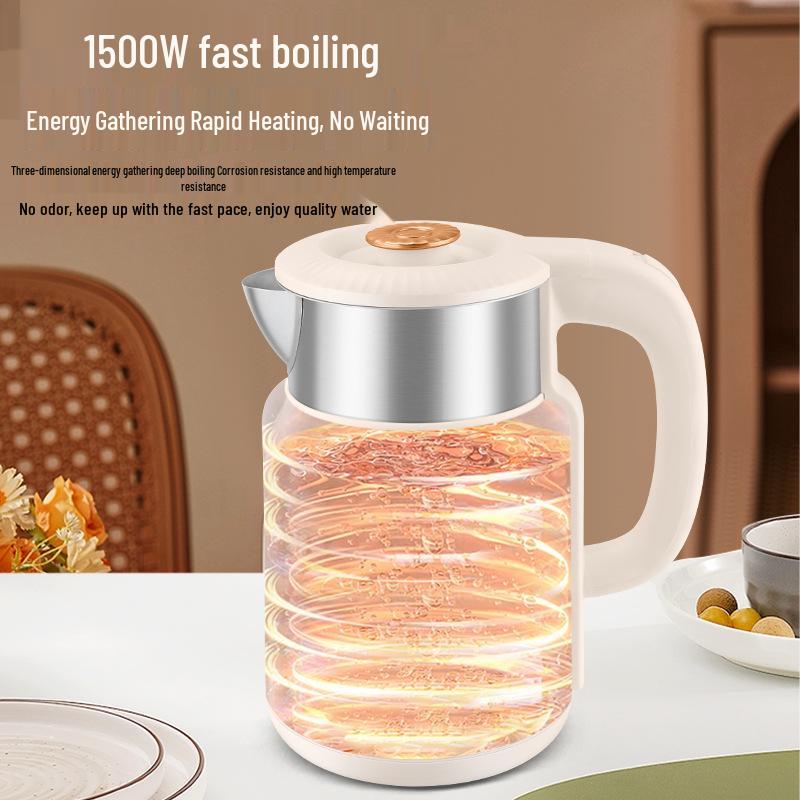 Электрический чайник Malata из нержавеющей стали с двойными стенками и умной изоляцией - Прочный для домашнего использования