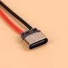 2 шт. Тип C, 2-контактный, водонепроницаемый, гнездо USB C, порт с отверстием для винта, интерфейс быстрой зарядки, USB-разъем с кабелем