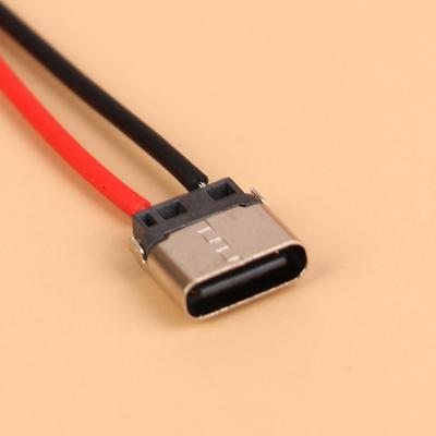 2 шт. Тип C, 2-контактный, водонепроницаемый, гнездо USB C, порт с отверстием для винта, интерфейс быстрой зарядки, USB-разъем с кабелем
