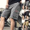 Мужские шорты-карго больших размеров, свободные однотонные шорты с несколькими карманами, прямые мягкие дышащие карманы со средней талией, быстросохнущие шорты до колена