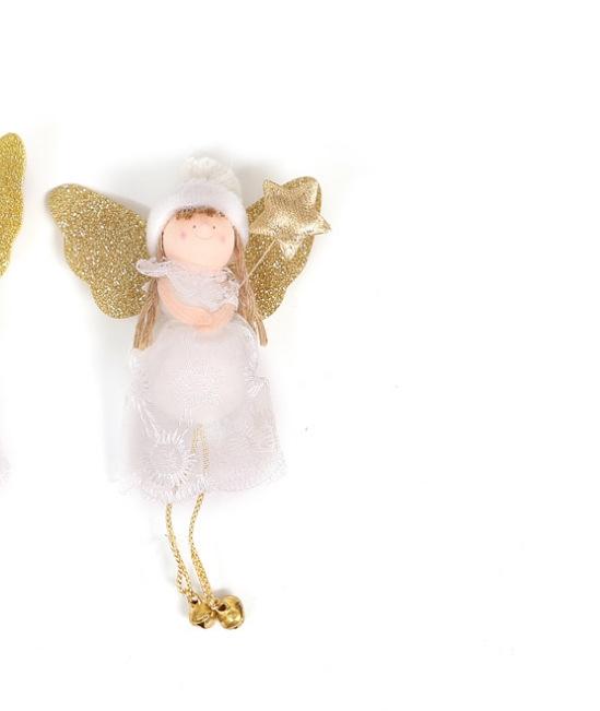 New Christmas Decorations Christmas Cute White Angel Desktop Window Creative Ornaments Christmas Tree Ornaments