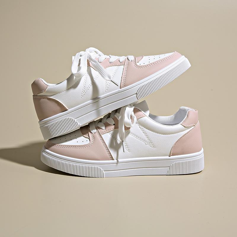 Женские вулканизированные туфли плоские классические спортивные на шнуровке обувь для скейтборда для ходьбы белые кроссовки для бега