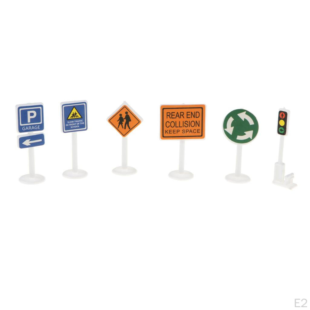 Children's Educational Toys Plastic Road Street Safety Sign