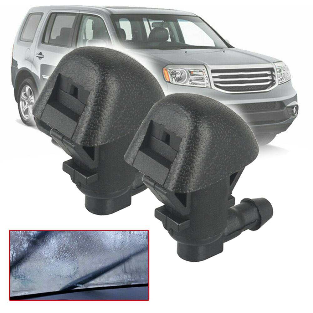 2Pcs Front Windshield Wiper Washer Jet Nozzle 76810-SZA-A01ZA For Honda Pilot 2009-2015