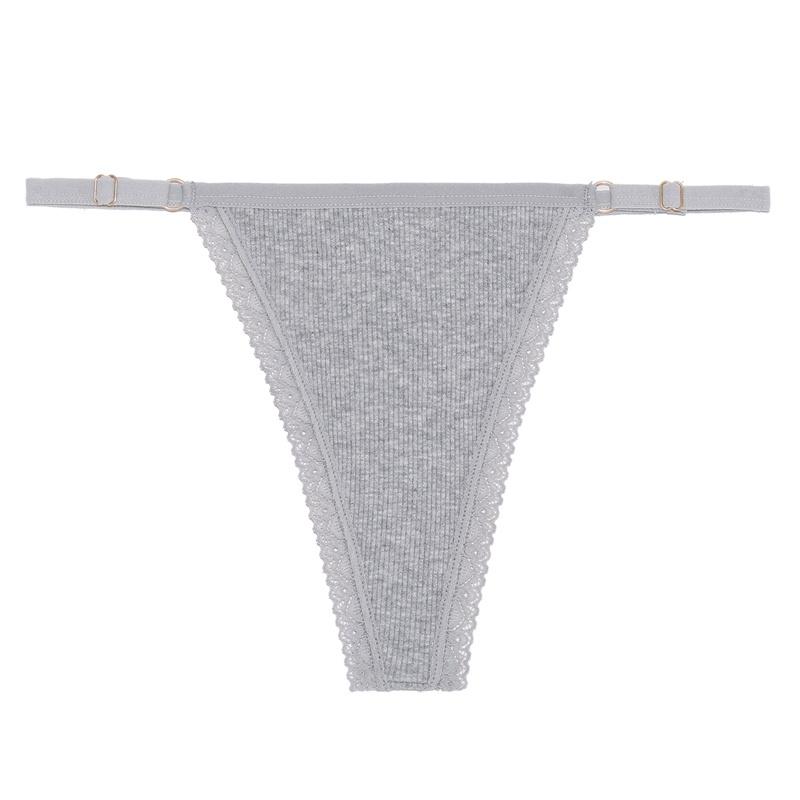 Хлопковые стринги, нижнее белье, регулируемое нижнее белье, удобные трусы, дышащие стринги для девочек, нижнее белье, бикини