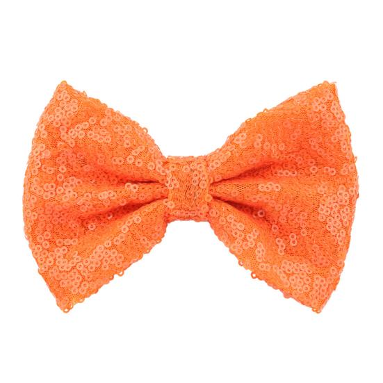 Заколка для волос Безопасная Зажим с закругленным углом Без заусенцев Металлическая пружина Форма банта Блестящее украшение из пайеток Заколка для волос Детский Сверкающий аксессуар для волос