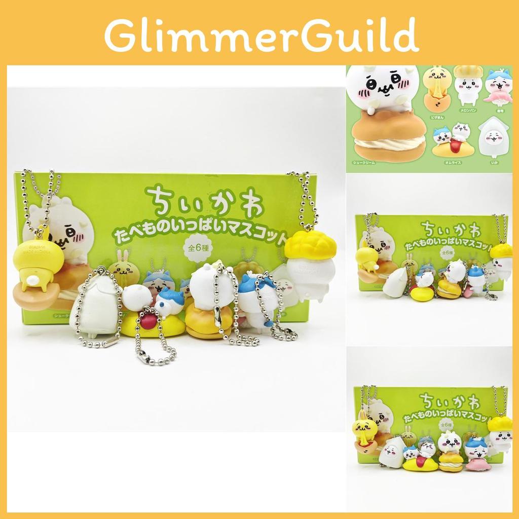 Pvc Cute Selfmocking Bear Japanese Cuisine Keychain Miniature Toy Figures Set