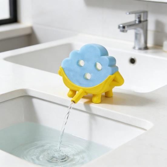 Funny Peeing Sponge Holder 3D Printed Sponge Stand with Drainage Kitchen Sink Scrub Sponge Holder for Round Sponge