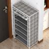 Multi-Layer Indoor Shoe Rack with Curtain