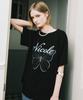Nigaennikol Топ с рукавами-бабочками Nicole_Черно-мятный