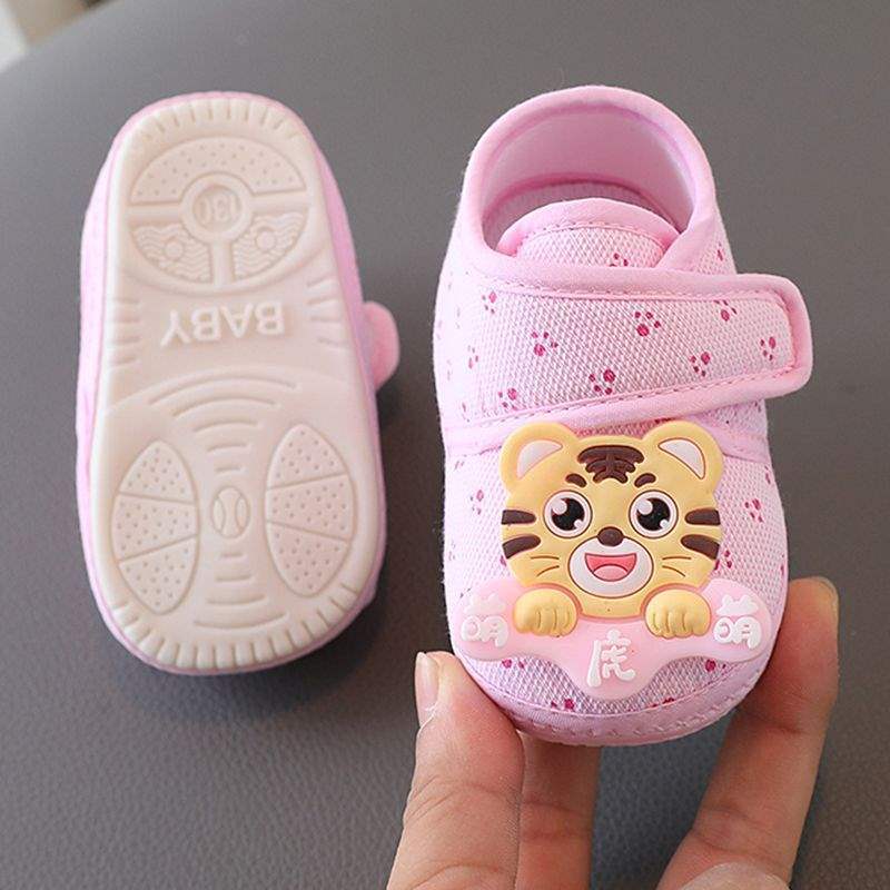 Весенне-осенние детские туфли для мальчиков и девочек 0-1 год, обувь для малышей 3-6-12 месяцев, детская обувь с застежкой-липучкой