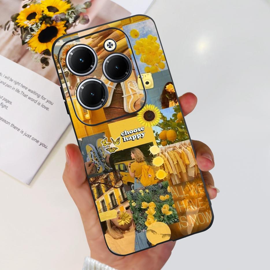 Чехол для Infinix Hot 40 Pro X6837 Милый Модный Чехол Мягкий Силиконовый Чехол для Телефона Для Infinix Hot 40i Hot40 Pro Hot40i Чехлы Бампер