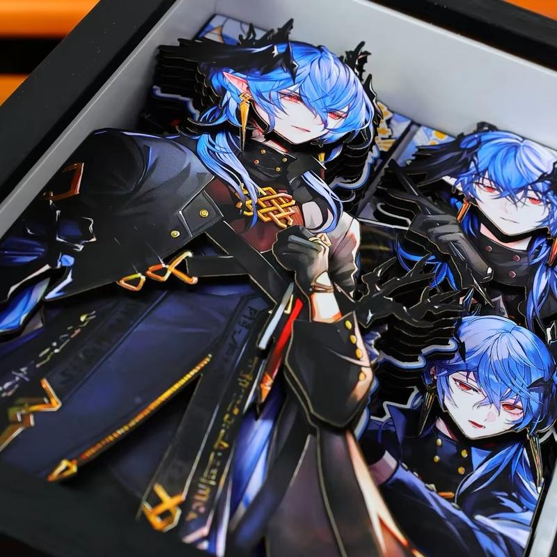 Hot Game Arknights Logos Handmade 3d Painting Figure Model Playing 3d Decorative Hanging Picture Desktop Ornament Fans Gifts Toy