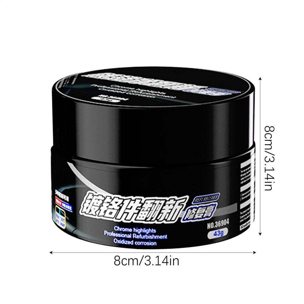 Металл Восстановитель и Полироль 43г Восстановление Хрома и Удаление Ржавчины Многоцелевой Удалитель Ржавчины Восстановитель Хрома Авто Детейлинг