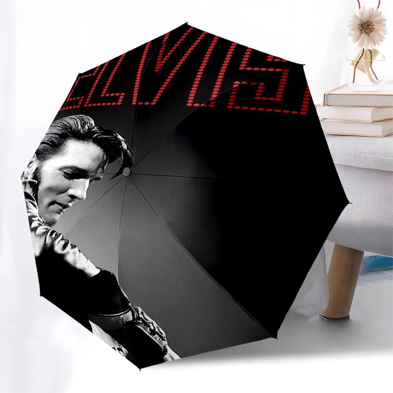 1 шт. ELVIS TM Автоматический, Ветрозащитный, Компактный Дорожный Зонт, Подарок на День Рождения, Рождество, Бизнес 93083