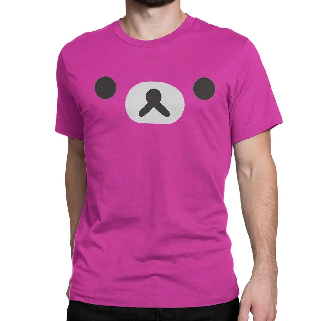 Повседневная футболка с изображением медведя Rilakkuma, женская хлопковая футболка унисекс с круглым вырезом, футболки с короткими рукавами, классическая одежда