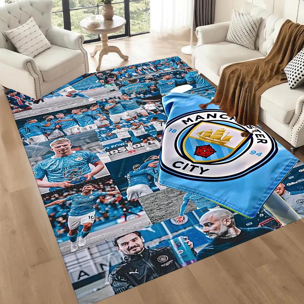 Manchester City Area Rug Design For Entryway Game Room Decorate Room Dining Room Antislip Rug Office Home Decor