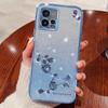 Motorola G85 Градиентный блестящий чехол для телефона - Ударопрочный мягкий чехол с дизайном из вечных цветов
