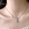 Let Tears Out Water Drop Necklace Blue Teardrop Pendant Necklaces for Women Faux Crystal Waterdrop Choker Jewelry