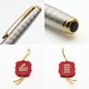 Used PARKER Ballpoint pen SONNET FRANCE P.III metal Silver gold Rotary type