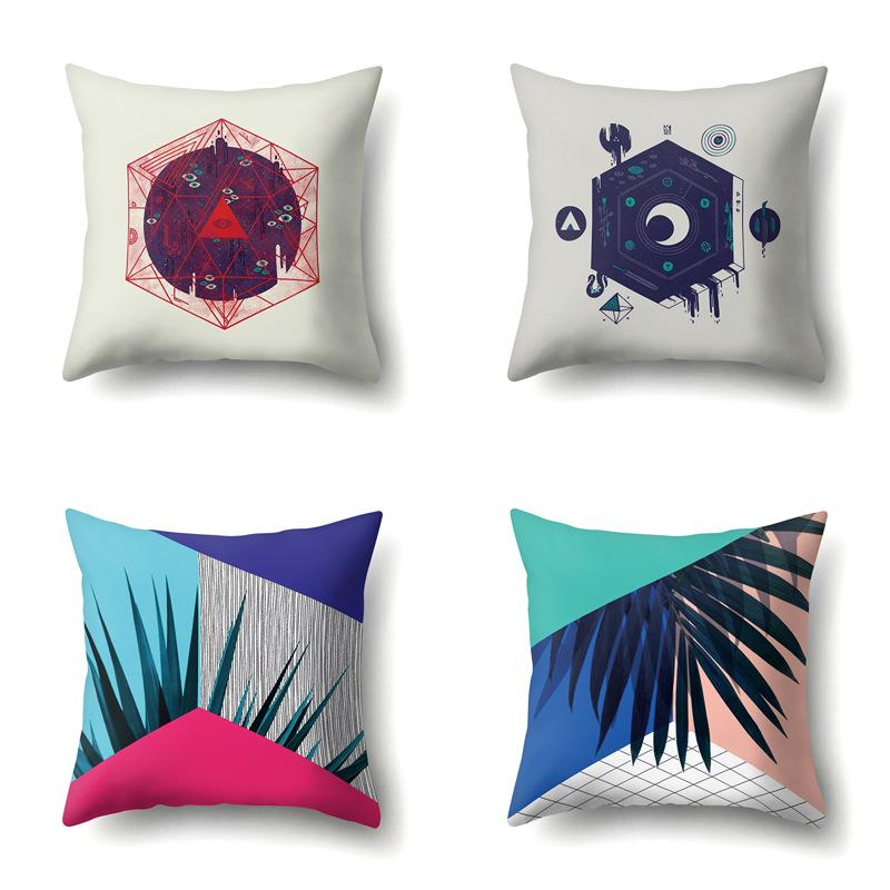 Polyester Pillowcase Automobile Decoration Home Printed Pillowcase