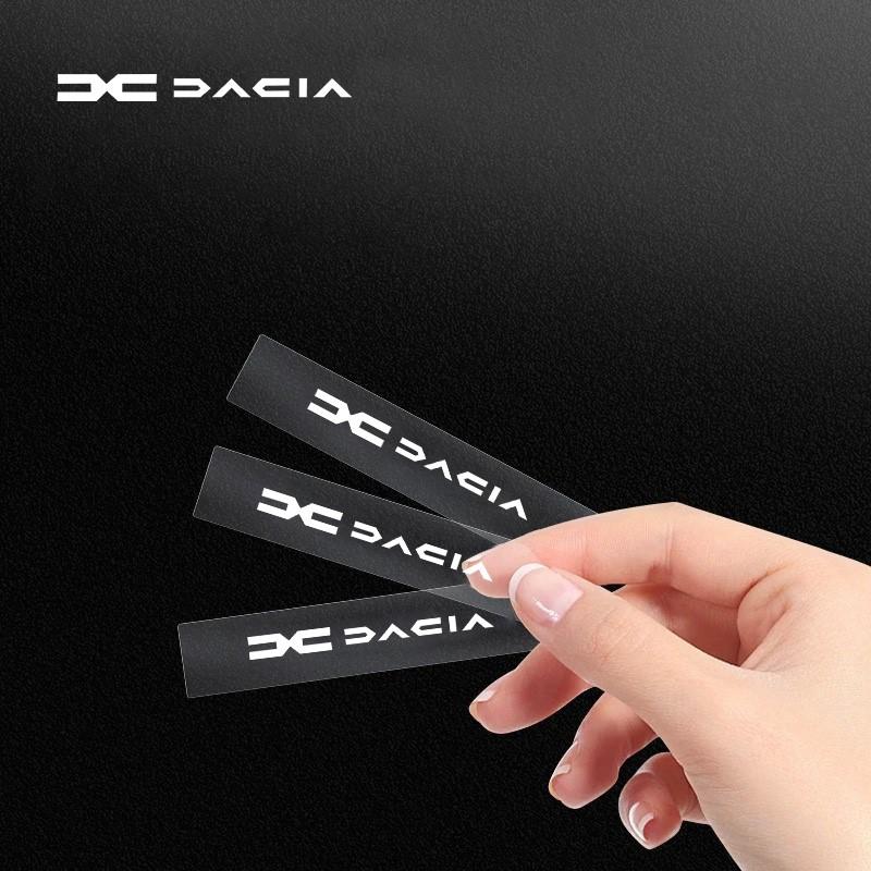 BGS1 5/10pcs Car Interior Sticker Central Control Decals Emblem Styling For Dacia Duster Logan Sandero Stepway Dokker Mcv Largus 1300