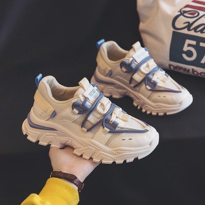 Женская обувь новая мода увеличивающая рост сетчатая удобная обувь школьница папины кроссовки