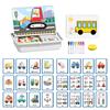 Cartoon Magnetic Puzzle Board Game Dress-up Dinosaur Vehicles Animal Preschool Learning