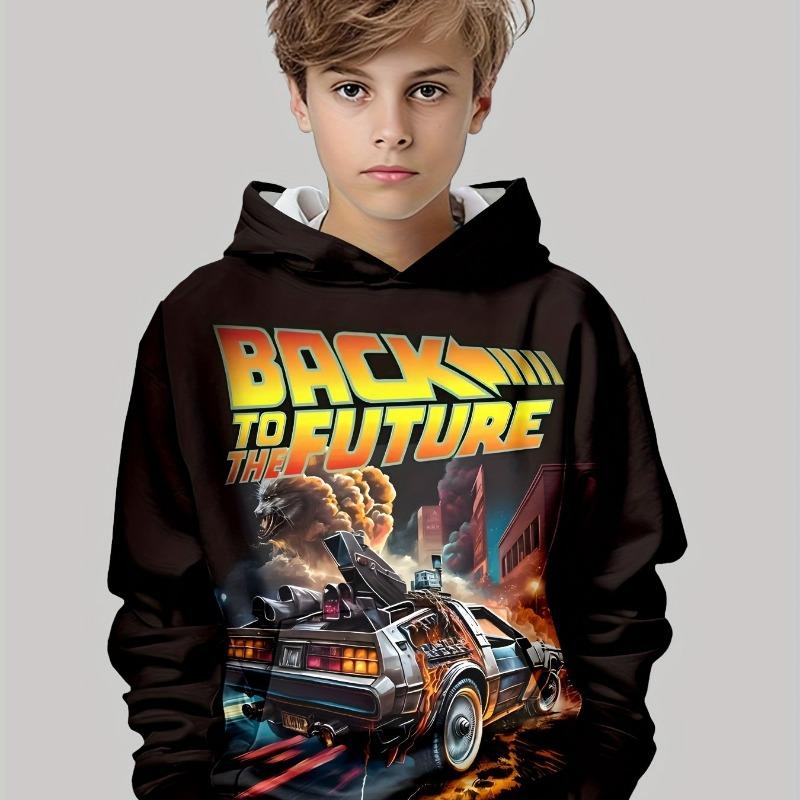 Детская одежда Толстовки для мальчиков Спортивные машины 3D принт Детская одежда весна-осень Повседневная одежда для мальчиков Пуловеры Модная детская одежда