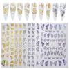 Butterfly Nail Art Bronzing Laser Butterfly Nail Sticker 3D Nail Decal Three-Dimensional Nail Sticker