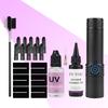 20W UV Hair Extension Kit: High-Intensity Lamp + 30g Glue & Remover | Fast-Curing Waterproof Bonds | Salon-Grade Home Secure System