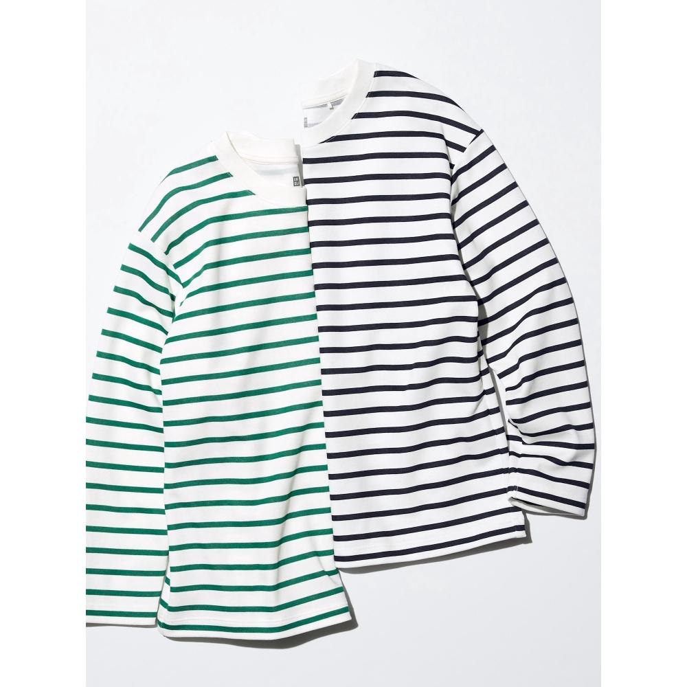 Uniqlo Детская футболка Airism CoTTon Crewneck с длинным рукавом