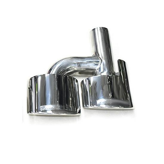 Накладка на глушитель выхлопной трубы в стиле AMG для Mercedes C-Class W204 - Нержавеющая сталь