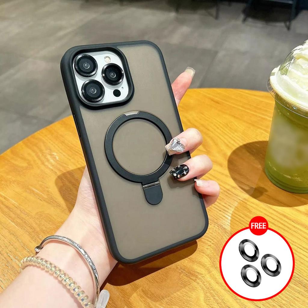 Invisible Metal Bracket Mobile Phone Case for iPhone 11 13 16 Pro Max iPhone 14 15 Pro Max 12 13 Pro Max 16 Plus 7 8 Plus 13 Pro 14 Pro