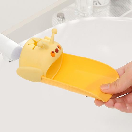 Детский удлинитель для крана Мультяшная форма пчелы Конструкция с двойным интерфейсом Брызгозащищенный удлинитель для крана Гаджет для ванной