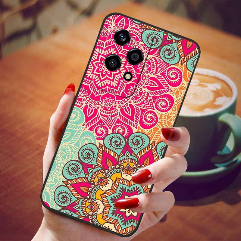 Чехол для Honor 200 Lite Мягкий Силикон Модный Мраморный ТПУ Чехлы для Телефона для Honor200 Lite 200Lite Чехол Capa 6.7'' Ударопрочный Корпус