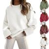 Women's Oversized Sweater Plush Knit Thick Warm Pullover Sweater Tops Autumn Winter Sweater Plush Tops