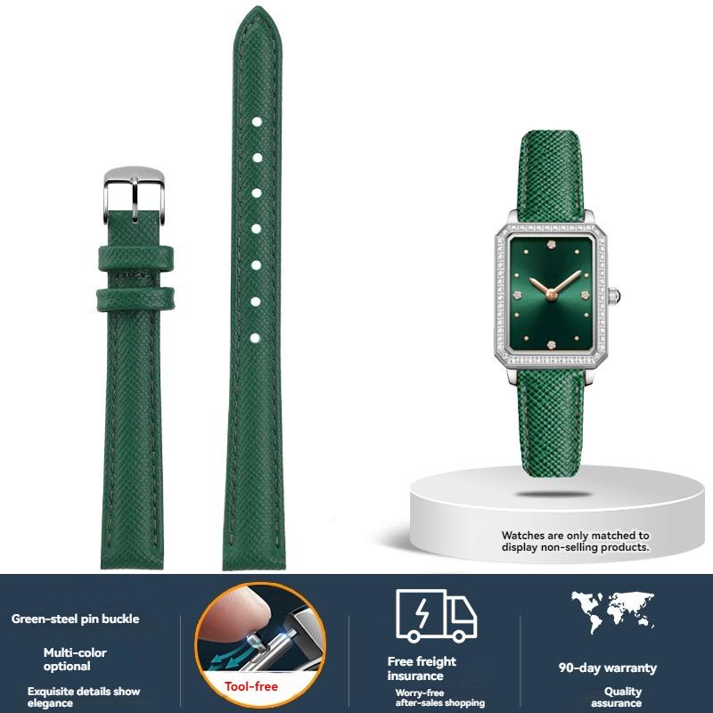 Женский ремешок из коровьей кожи для часов Fiyta DW Fossil Casio Longines, телячья кожа, 10 мм 12 мм 14 мм 16 мм 18 мм, браслет, Черный Зеленый Красный
