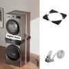 Подставка для стиральной машины Подставка для стиральной машины сушилки холодильника Регулируемая длина Антивибрационная Антишумовая Сушилка