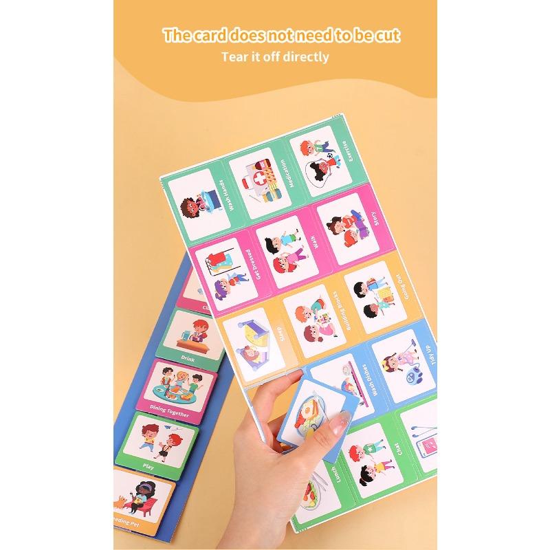 Kids Behavior Visual Schedule Nonverbal Communication Daily Routine Planning Cards