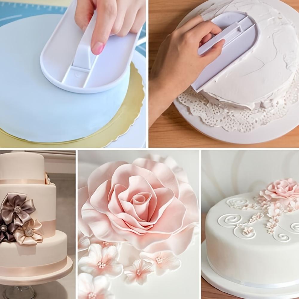 1 шт. Аксессуары для поворотного стола для торта DIY Многофункциональный набор для разглаживания крема для торта Пластиковый скребок Инструмент для выпечки