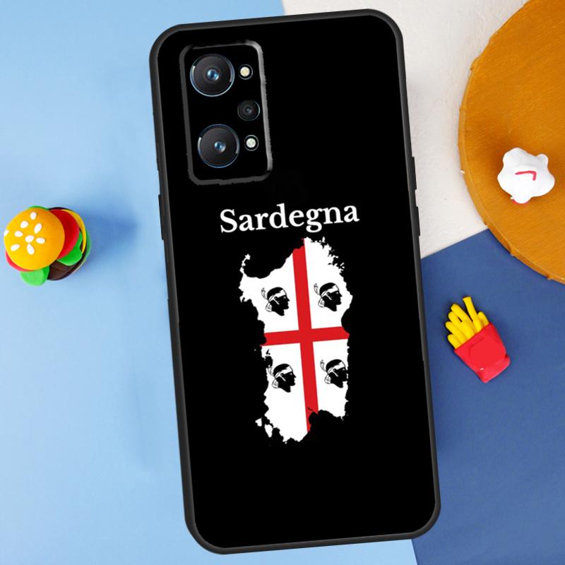 Flag of Sardinia For Realme GT7 Pro GT 6T 6 5 C67 C61 C55 C53 C51 C21Y C25S C75 10 11 12 13 14 Pro Plus Case
