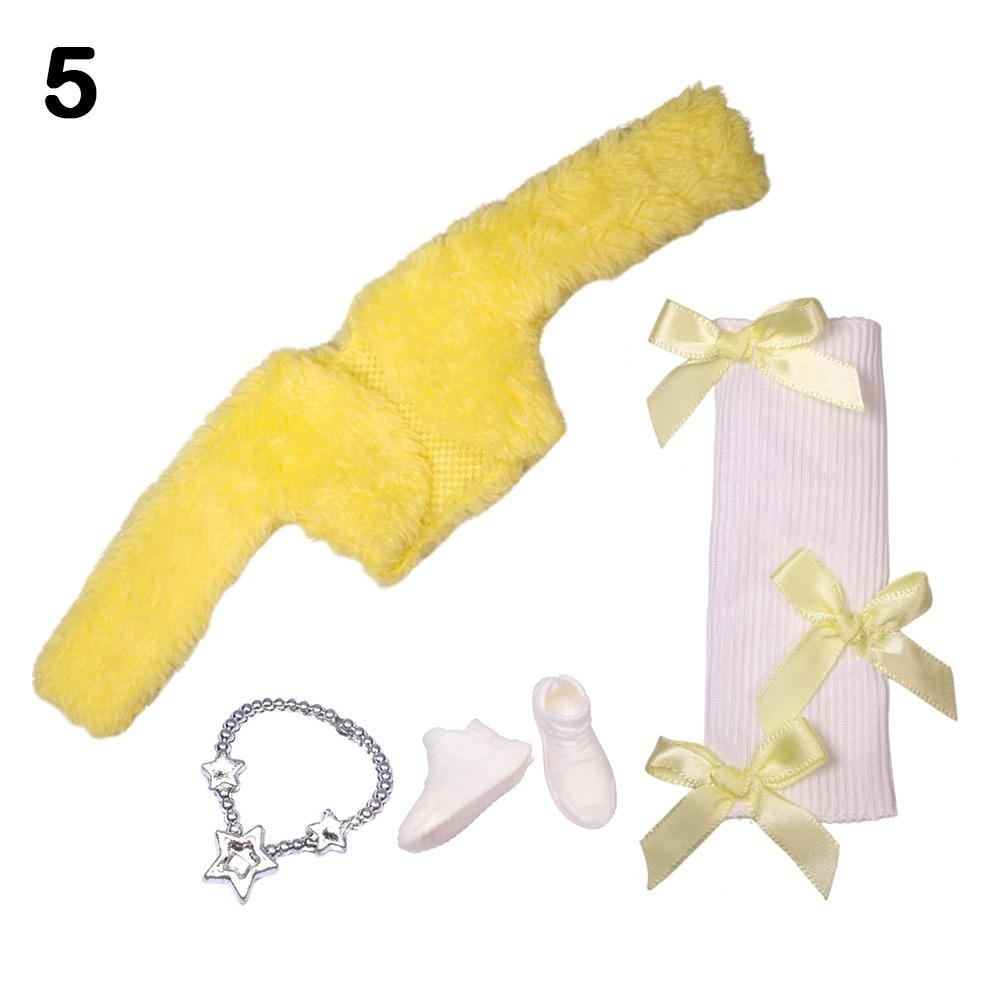 Casual Wears 30cm Doll Clothes DIY Accessories Plush Coat for 1/6 BJD 11.5" Dolls