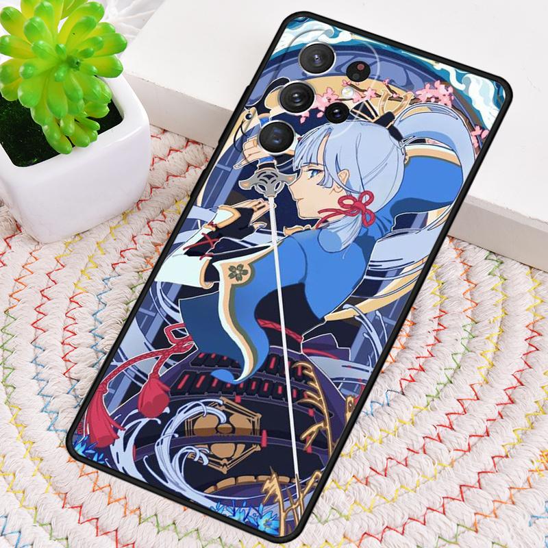 Чехол для телефона Genshin Impact Kamisato Ayaka из силикона для Samsung Galaxy note 10 pro S26 S24 S23 S22 S21 Plus S25Ultra Capa Cover