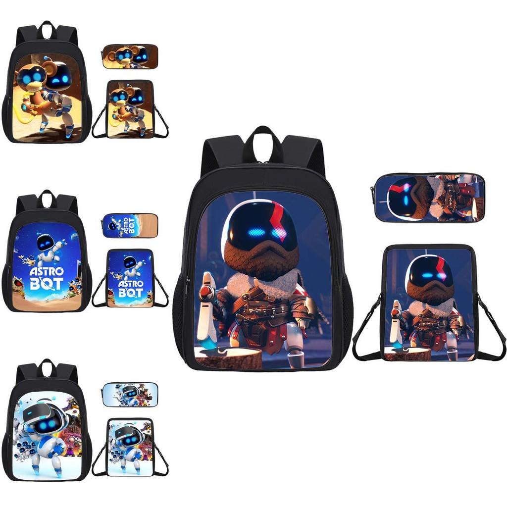 Backpack Student Cartoon Pack With Astro Bot Graphic Printing Design Daily For